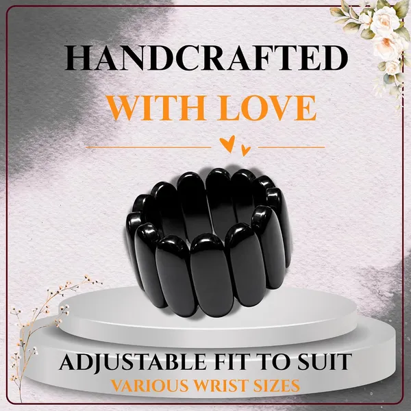 Smooth_Orbit_Bead_Elastic_Stretch_Bracelet_For_Women_Classic_Round_Polished_Bead_Bracelet_Stackable_Acrylic_Fashion_Jewellery_Navratri_Diwali_Party_Gift_Boho_Daily_Wear