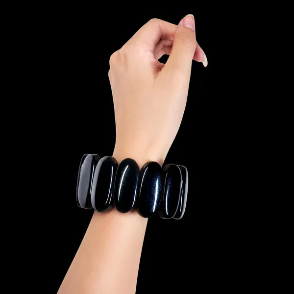 Smooth_Orbit_Bead_Elastic_Stretch_Bracelet_For_Women_Classic_Round_Polished_Bead_Bracelet_Stackable_Acrylic_Fashion_Jewellery_Navratri_Diwali_Party_Gift_Boho_Daily_Wear