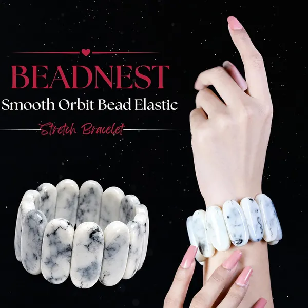 Smooth_Orbit_Bead_Elastic_Stretch_Bracelet_For_Women_Classic_Round_Polished_Bead_Bracelet_Stackable_Acrylic_Fashion_Jewellery_Navratri_Diwali_Party_Gift_Boho_Daily_Wear