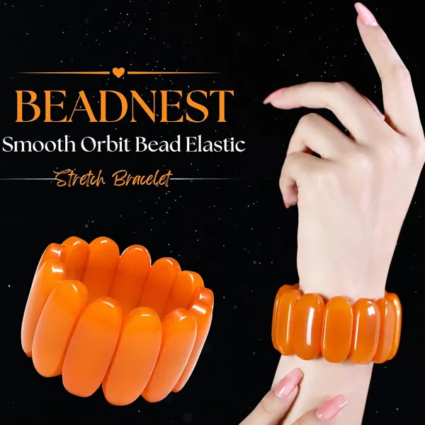 Smooth_Orbit_Bead_Elastic_Stretch_Bracelet_For_Women_Classic_Round_Polished_Bead_Bracelet_Stackable_Acrylic_Fashion_Jewellery_Navratri_Diwali_Party_Gift_Boho_Daily_Wear