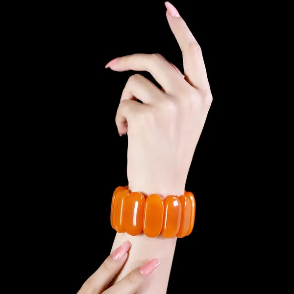 Smooth_Orbit_Bead_Elastic_Stretch_Bracelet_For_Women_Classic_Round_Polished_Bead_Bracelet_Stackable_Acrylic_Fashion_Jewellery_Navratri_Diwali_Party_Gift_Boho_Daily_Wear