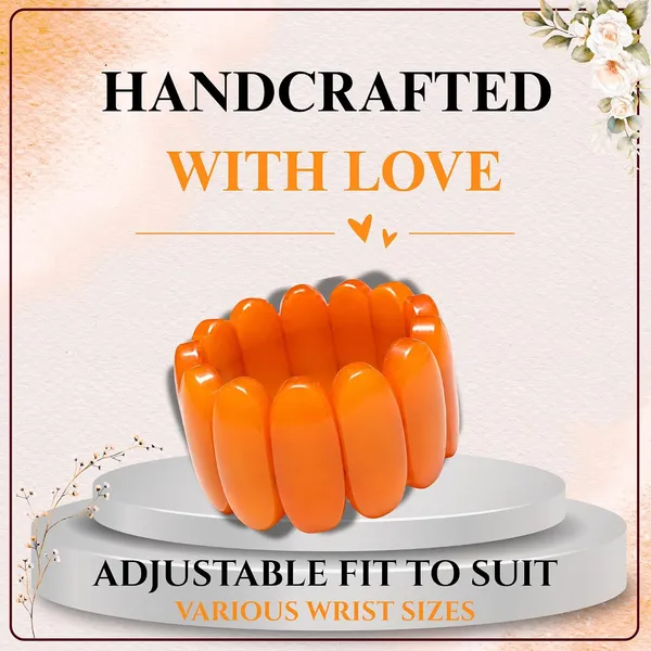 Smooth_Orbit_Bead_Elastic_Stretch_Bracelet_For_Women_Classic_Round_Polished_Bead_Bracelet_Stackable_Acrylic_Fashion_Jewellery_Navratri_Diwali_Party_Gift_Boho_Daily_Wear