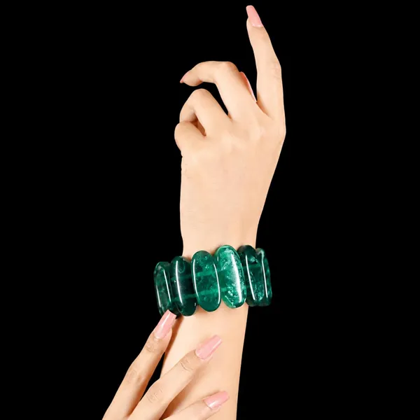 Smooth_Orbit_Bead_Elastic_Stretch_Bracelet_For_Women_Classic_Round_Polished_Bead_Bracelet_Stackable_Acrylic_Fashion_Jewellery_Navratri_Diwali_Party_Gift_Boho_Daily_Wear