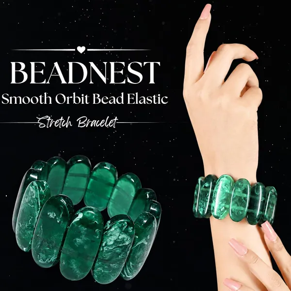 Smooth_Orbit_Bead_Elastic_Stretch_Bracelet_For_Women_Classic_Round_Polished_Bead_Bracelet_Stackable_Acrylic_Fashion_Jewellery_Navratri_Diwali_Party_Gift_Boho_Daily_Wear