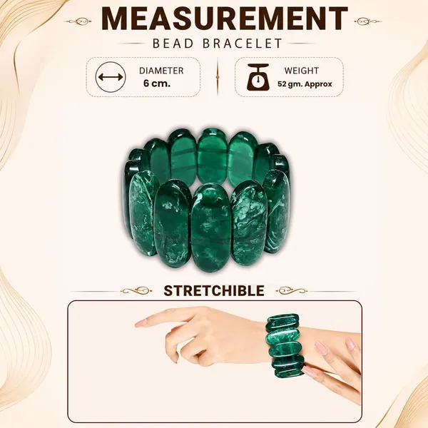 Smooth_Orbit_Bead_Elastic_Stretch_Bracelet_For_Women_Classic_Round_Polished_Bead_Bracelet_Stackable_Acrylic_Fashion_Jewellery_Navratri_Diwali_Party_Gift_Boho_Daily_Wear