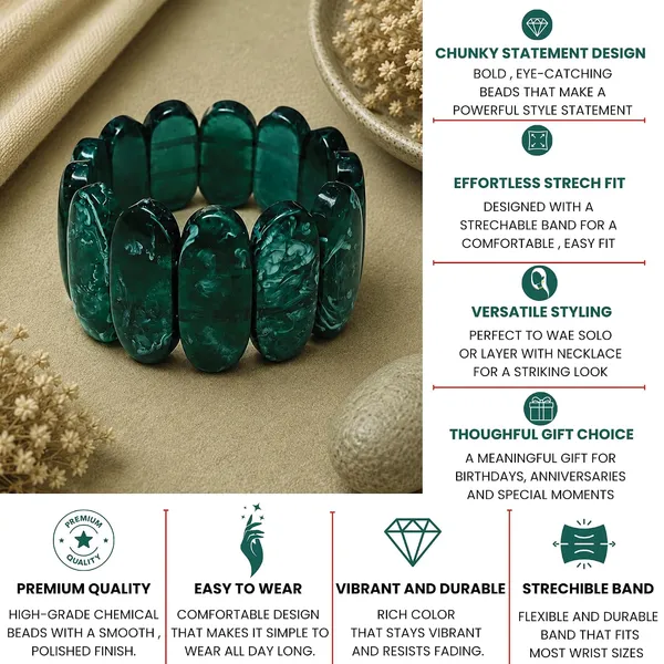 Smooth_Orbit_Bead_Elastic_Stretch_Bracelet_For_Women_Classic_Round_Polished_Bead_Bracelet_Stackable_Acrylic_Fashion_Jewellery_Navratri_Diwali_Party_Gift_Boho_Daily_Wear