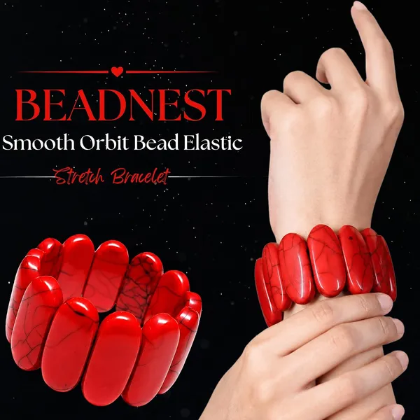Smooth_Orbit_Bead_Elastic_Stretch_Bracelet_For_Women_Classic_Round_Polished_Bead_Bracelet_Stackable_Acrylic_Fashion_Jewellery_Navratri_Diwali_Party_Gift_Boho_Daily_Wear