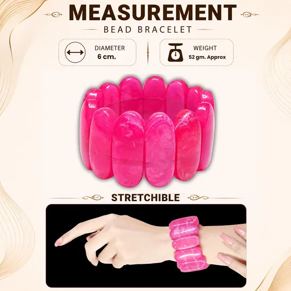 Smooth_Orbit_Bead_Elastic_Stretch_Bracelet_For_Women_Classic_Round_Polished_Bead_Bracelet_Stackable_Acrylic_Fashion_Jewellery_Navratri_Diwali_Party_Gift_Boho_Daily_Wear