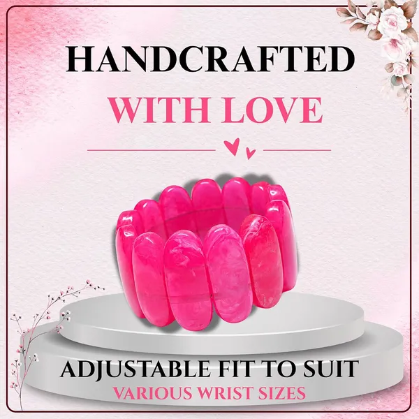 Smooth_Orbit_Bead_Elastic_Stretch_Bracelet_For_Women_Classic_Round_Polished_Bead_Bracelet_Stackable_Acrylic_Fashion_Jewellery_Navratri_Diwali_Party_Gift_Boho_Daily_Wear
