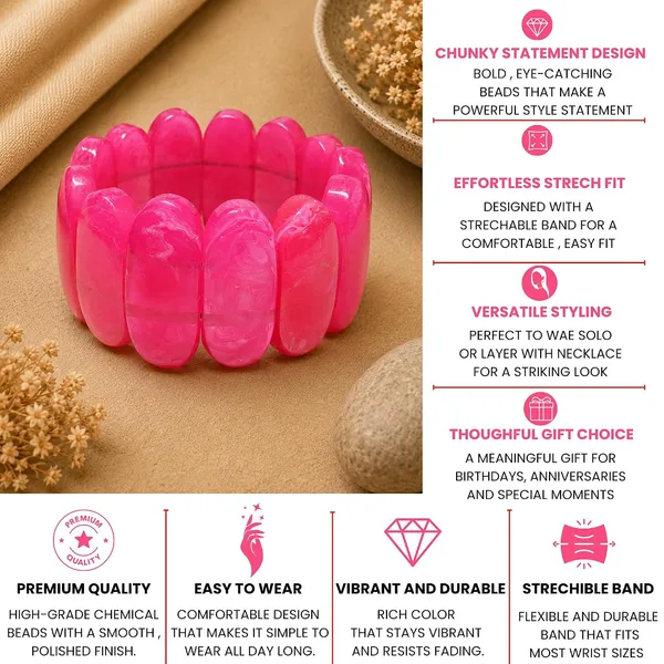 Smooth_Orbit_Bead_Elastic_Stretch_Bracelet_For_Women_Classic_Round_Polished_Bead_Bracelet_Stackable_Acrylic_Fashion_Jewellery_Navratri_Diwali_Party_Gift_Boho_Daily_Wear