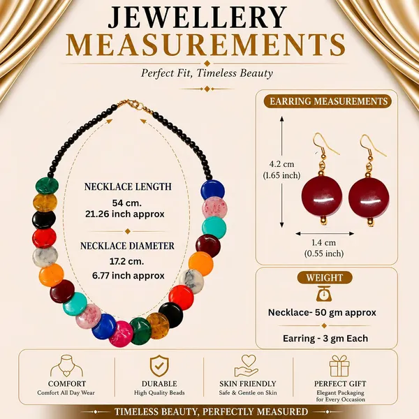 Coin_Stone_Necklace_Set_For_Women_Handmade_Bead_Statement_Necklace_With_Earrings_Fashion_Jewellery_For_Party_Wedding_Office_Ethnic_Casual_Wear_Premium_Gift_For_Women