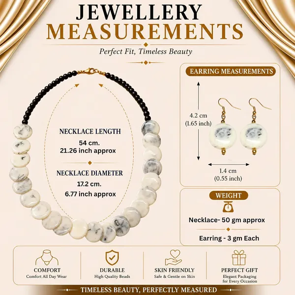 Coin_Stone_Necklace_Set_For_Women_Handmade_Bead_Statement_Necklace_With_Earrings_Fashion_Jewellery_For_Party_Wedding_Office_Ethnic_Casual_Wear_Premium_Gift_For_Women