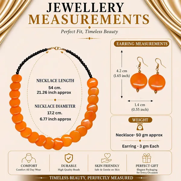 Coin_Stone_Necklace_Set_For_Women_Handmade_Bead_Statement_Necklace_With_Earrings_Fashion_Jewellery_For_Party_Wedding_Office_Ethnic_Casual_Wear_Premium_Gift_For_Women