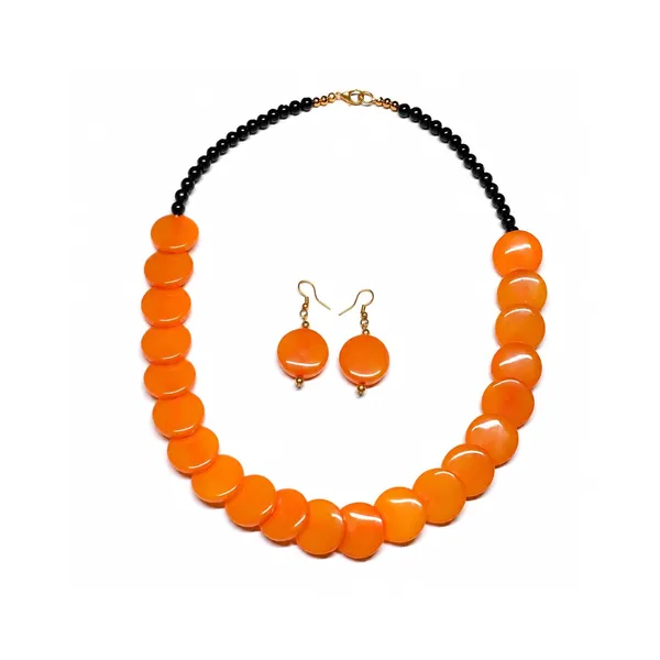 Coin_Stone_Necklace_Set_For_Women_Handmade_Bead_Statement_Necklace_With_Earrings_Fashion_Jewellery_For_Party_Wedding_Office_Ethnic_Casual_Wear_Premium_Gift_For_Women