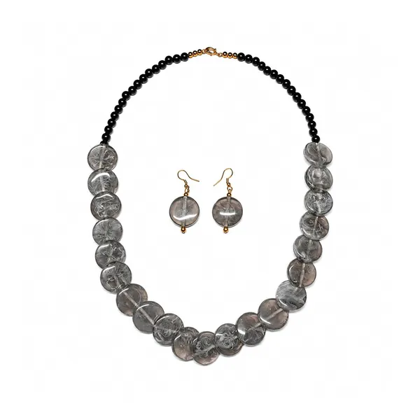 Coin_Stone_Necklace_Set_For_Women_Handmade_Bead_Statement_Necklace_With_Earrings_Fashion_Jewellery_For_Party_Wedding_Office_Ethnic_Casual_Wear_Premium_Gift_For_Women