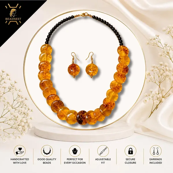 Product_Summary_Beadnest_Coin_Stone_Necklace_Set_For_Women_Handmade_Bead_Statement_Necklace_With_Earrings_Fashion_Jewellery_For_Party_Wedding_Office_Ethnic_Casual_Wear_Premium_Gift_For_Women