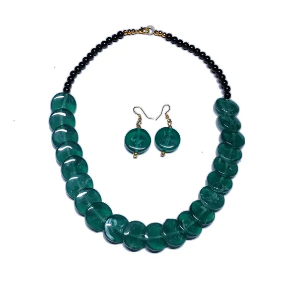 Coin_Stone_Necklace_Set_For_Women_Handmade_Bead_Statement_Necklace_With_Earrings_Fashion_Jewellery_For_Party_Wedding_Office_Ethnic_Casual_Wear_Premium_Gift_For_Women