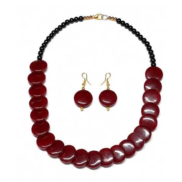 Product_Summary_Beadnest_Coin_Stone_Necklace_Set_For_Women_Handmade_Bead_Statement_Necklace_With_Earrings_Fashion_Jewellery_For_Party_Wedding_Office_Ethnic_Casual_Wear_Premium_Gift_For_Women