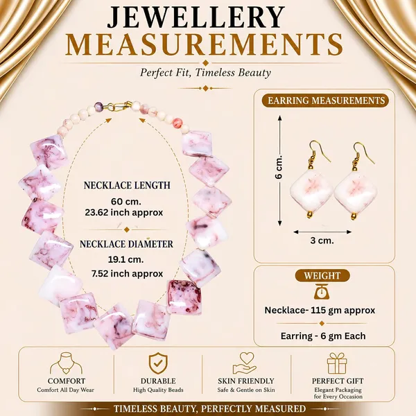 Diamond_Slab_Bead_Necklace_Earrings_Set_For_Women_Boho_Tribal_Marble_Amber_Stone_Look_Statement_Jewellery_Kite_Cut_Acrylic_Beads_Navratri_Diwali_Party_Gift