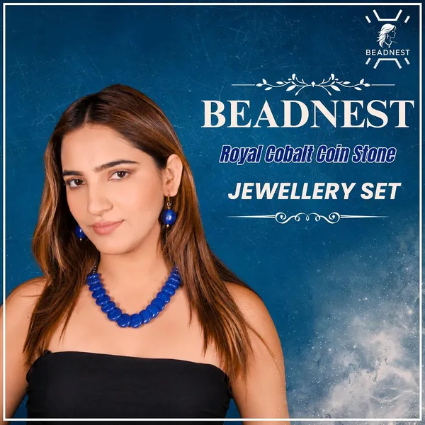Coin_Stone_Necklace_Set_For_Women_Handmade_Bead_Statement_Necklace_With_Earrings_Fashion_Jewellery_For_Party_Wedding_Office_Ethnic_Casual_Wear_Premium_Gift_For_Women
