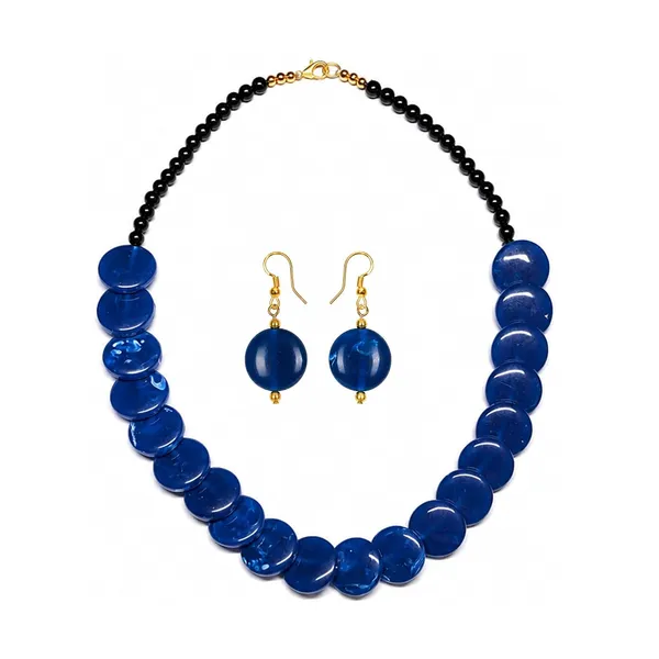 Coin_Stone_Necklace_Set_For_Women_Handmade_Bead_Statement_Necklace_With_Earrings_Fashion_Jewellery_For_Party_Wedding_Office_Ethnic_Casual_Wear_Premium_Gift_For_Women