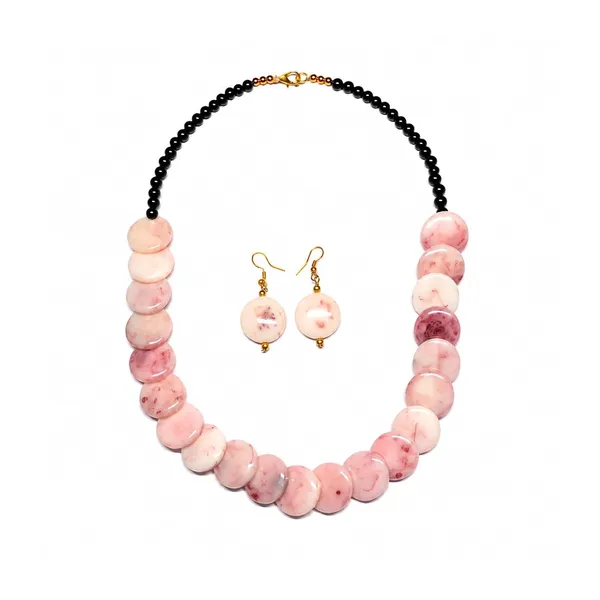 Coin_Stone_Necklace_Set_For_Women_Handmade_Bead_Statement_Necklace_With_Earrings_Fashion_Jewellery_For_Party_Wedding_Office_Ethnic_Casual_Wear_Premium_Gift_For_Women