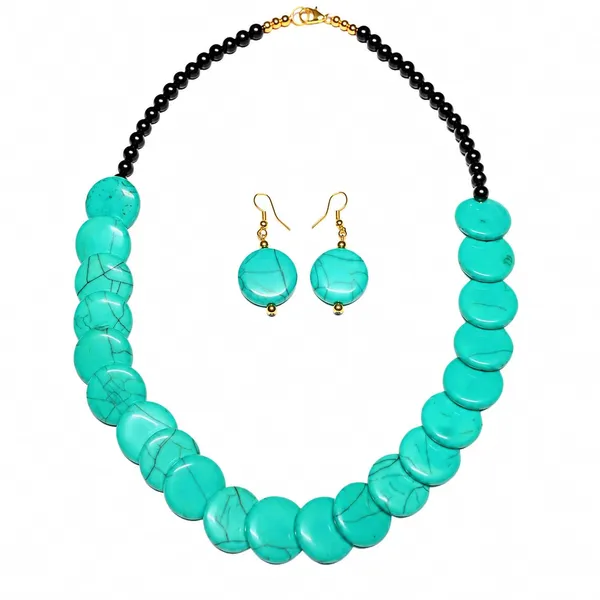 Coin_Stone_Necklace_Set_For_Women_Handmade_Bead_Statement_Necklace_With_Earrings_Fashion_Jewellery_For_Party_Wedding_Office_Ethnic_Casual_Wear_Premium_Gift_For_Women