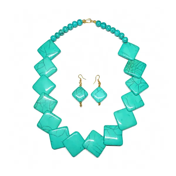 Diamond_Slab_Bead_Necklace_Earrings_Set_For_Women_Boho_Tribal_Marble_Amber_Stone_Look_Statement_Jewellery_Kite_Cut_Acrylic_Beads_Navratri_Diwali_Party_Gift