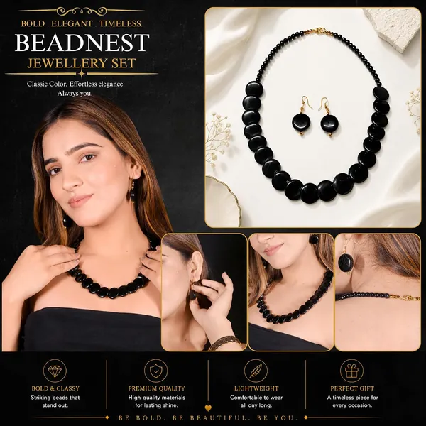 Product_Summary_Beadnest_Coin_Stone_Necklace_Set_For_Women_Handmade_Bead_Statement_Necklace_With_Earrings_Fashion_Jewellery_For_Party_Wedding_Office_Ethnic_Casual_Wear_Premium_Gift_For_Women