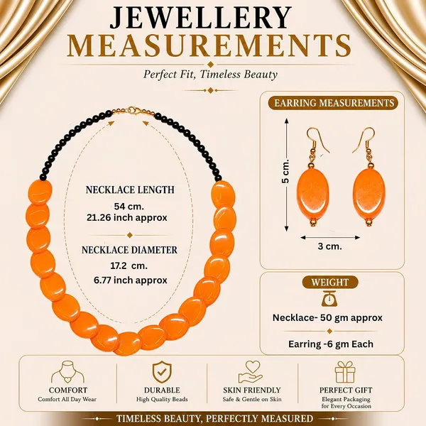 Confetti_Pebble_Bead_Necklace_Earrings_Set_For_Women_Boho_Tribal_Statement_Jewellery_Oval_Acrylic_Beads_Navratri_Diwali_Party_Gift