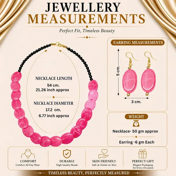 Confetti_Pebble_Bead_Necklace_Earrings_Set_For_Women_Boho_Tribal_Statement_Jewellery_Oval_Acrylic_Beads_Navratri_Diwali_Party_Gift