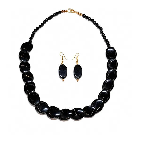 Confetti_Pebble_Bead_Necklace_Earrings_Set_For_Women_Boho_Tribal_Statement_Jewellery_Oval_Acrylic_Beads_Navratri_Diwali_Party_Gift