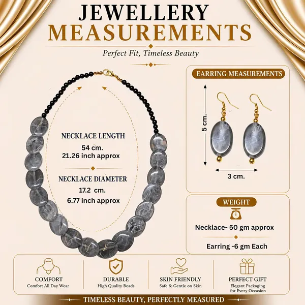 Confetti_Pebble_Bead_Necklace_Earrings_Set_For_Women_Boho_Tribal_Statement_Jewellery_Oval_Acrylic_Beads_Navratri_Diwali_Party_Gift