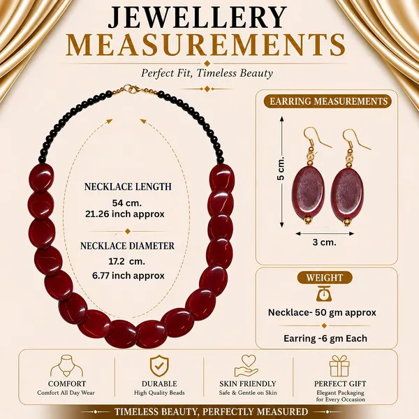 Confetti_Pebble_Bead_Necklace_Earrings_Set_For_Women_Boho_Tribal_Statement_Jewellery_Oval_Acrylic_Beads_Navratri_Diwali_Party_Gift