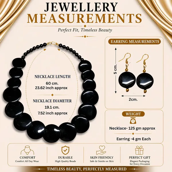 Big_Coin_Acrylic_Necklace_Set_For_Women_Handmade_Bead_Statement_Necklace_With_Earrings_Fashion_Jewellery_For_Party_Wedding_Office_Ethnic_Casual_Wear_Premium_Gift_For_Women