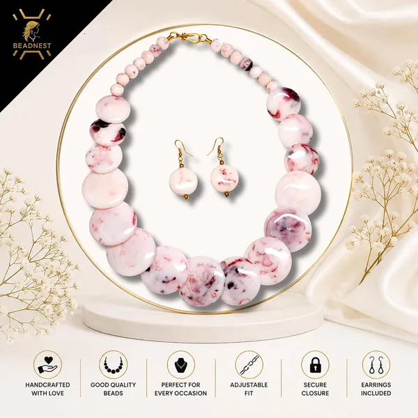 Product_Summary_Beadnest_Big_Coin_Acrylic_Necklace_Set_For_Women_Handmade_Bead_Statement_Necklace_With_Earrings_Fashion_Jewellery_For_Party_Wedding_Office_Ethnic_Casual_Wear_Premium_Gift_For_Women