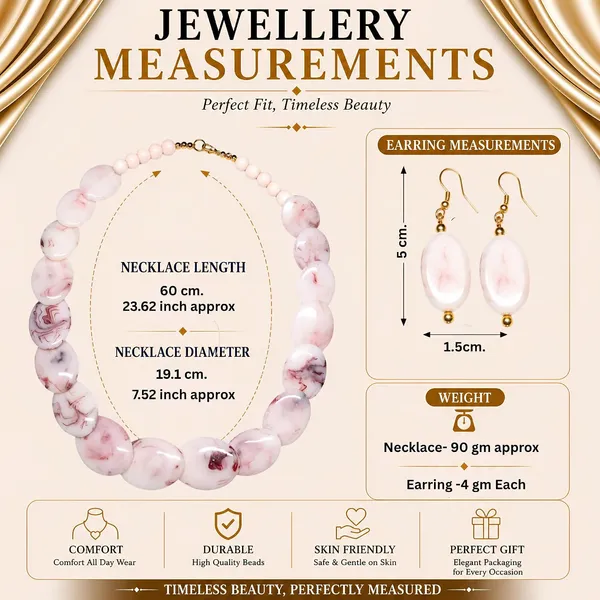 Boulder_Marble_Bead_Necklace_Earrings_Set_For_Women_Chunky_Multicolour_Boho_Statement_Jewellery_Bold_Oval_Stone_Look_Beads_Navratri_Diwali_Party_Gift