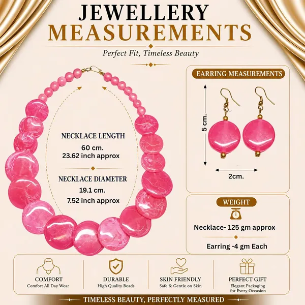 Big_Coin_Acrylic_Necklace_Set_For_Women_Handmade_Bead_Statement_Necklace_With_Earrings_Fashion_Jewellery_For_Party_Wedding_Office_Ethnic_Casual_Wear_Premium_Gift_For_Women
