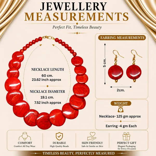 Big_Coin_Acrylic_Necklace_Set_For_Women_Handmade_Bead_Statement_Necklace_With_Earrings_Fashion_Jewellery_For_Party_Wedding_Office_Ethnic_Casual_Wear_Premium_Gift_For_Women