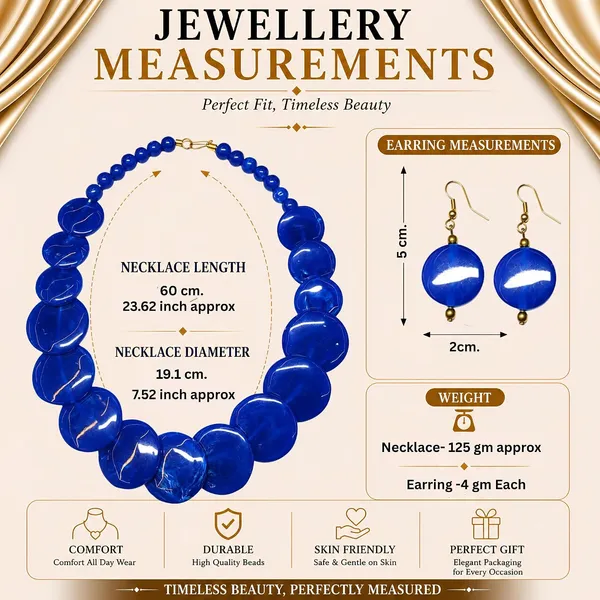 Big_Coin_Acrylic_Necklace_Set_For_Women_Handmade_Bead_Statement_Necklace_With_Earrings_Fashion_Jewellery_For_Party_Wedding_Office_Ethnic_Casual_Wear_Premium_Gift_For_Women