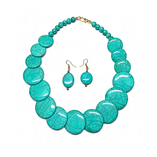 Big_Coin_Acrylic_Necklace_Set_For_Women_Handmade_Bead_Statement_Necklace_With_Earrings_Fashion_Jewellery_For_Party_Wedding_Office_Ethnic_Casual_Wear_Premium_Gift_For_Women