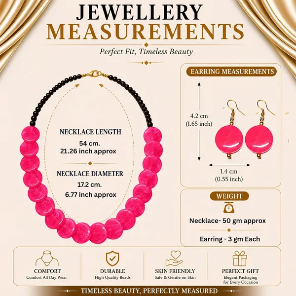 Coin_Stone_Necklace_Set_For_Women_Handmade_Bead_Statement_Necklace_With_Earrings_Fashion_Jewellery_For_Party_Wedding_Office_Ethnic_Casual_Wear_Premium_Gift_For_Women