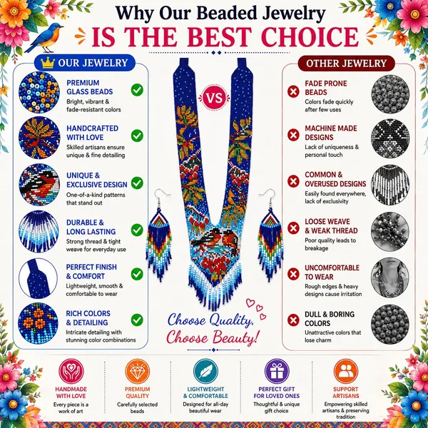 Chandair_Peacock_Handcrafted_Nature_Wildlife_Seed_Bead_Necklace_Earring_Set_Tribal_Boho_Long_Beaded_Jewellery_Ethnic_Statement_Necklace_For_Women_Navratri_Diwali_Gift