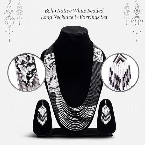 Chandair_Peacock_Handcrafted_Nature_Wildlife_Seed_Bead_Necklace_Earring_Set_Tribal_Boho_Long_Beaded_Jewellery_Ethnic_Statement_Necklace_For_Women_Navratri_Diwali_Gift