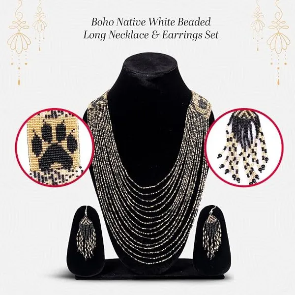 Chandair_Peacock_Handcrafted_Nature_Wildlife_Seed_Bead_Necklace_Earring_Set_Tribal_Boho_Long_Beaded_Jewellery_Ethnic_Statement_Necklace_For_Women_Navratri_Diwali_Gift