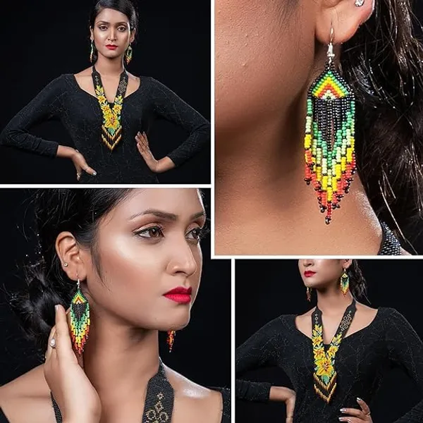 Handcrafted_Floral_Geometric_Seed_Bead_Necklace_Earring_Set_Tribal_Boho_Long_Beaded_Jewellery_Ethnic_Statement_Necklace_For_Women_Navratri_Diwali_Gift_17_Designs