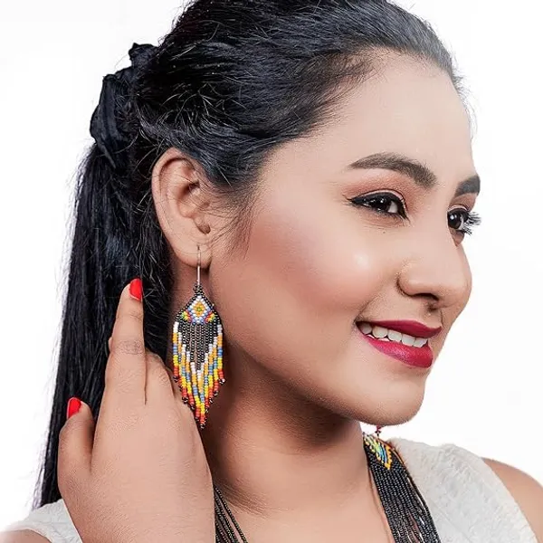 Handcrafted_Floral_Geometric_Seed_Bead_Necklace_Earring_Set_Tribal_Boho_Long_Beaded_Jewellery_Ethnic_Statement_Necklace_For_Women_Navratri_Diwali_Gift_17_Designs