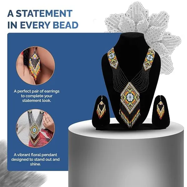 Handcrafted_Floral_Geometric_Seed_Bead_Necklace_Earring_Set_Tribal_Boho_Long_Beaded_Jewellery_Ethnic_Statement_Necklace_For_Women_Navratri_Diwali_Gift_17_Designs