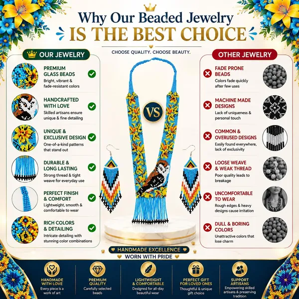 Chandair_Peacock_Handcrafted_Nature_Wildlife_Seed_Bead_Necklace_Earring_Set_Tribal_Boho_Long_Beaded_Jewellery_Ethnic_Statement_Necklace_For_Women_Navratri_Diwali_Gift