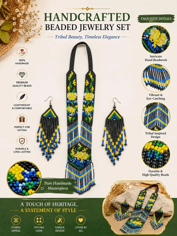 Handcrafted_Floral_Geometric_Seed_Bead_Necklace_Earring_Set_Tribal_Boho_Long_Beaded_Jewellery_Ethnic_Statement_Necklace_For_Women_Navratri_Diwali_Gift_17_Designs